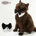 Gentleman Pet Cat Scarf Nouvelle conception noir et blanc Cat Bow Tie